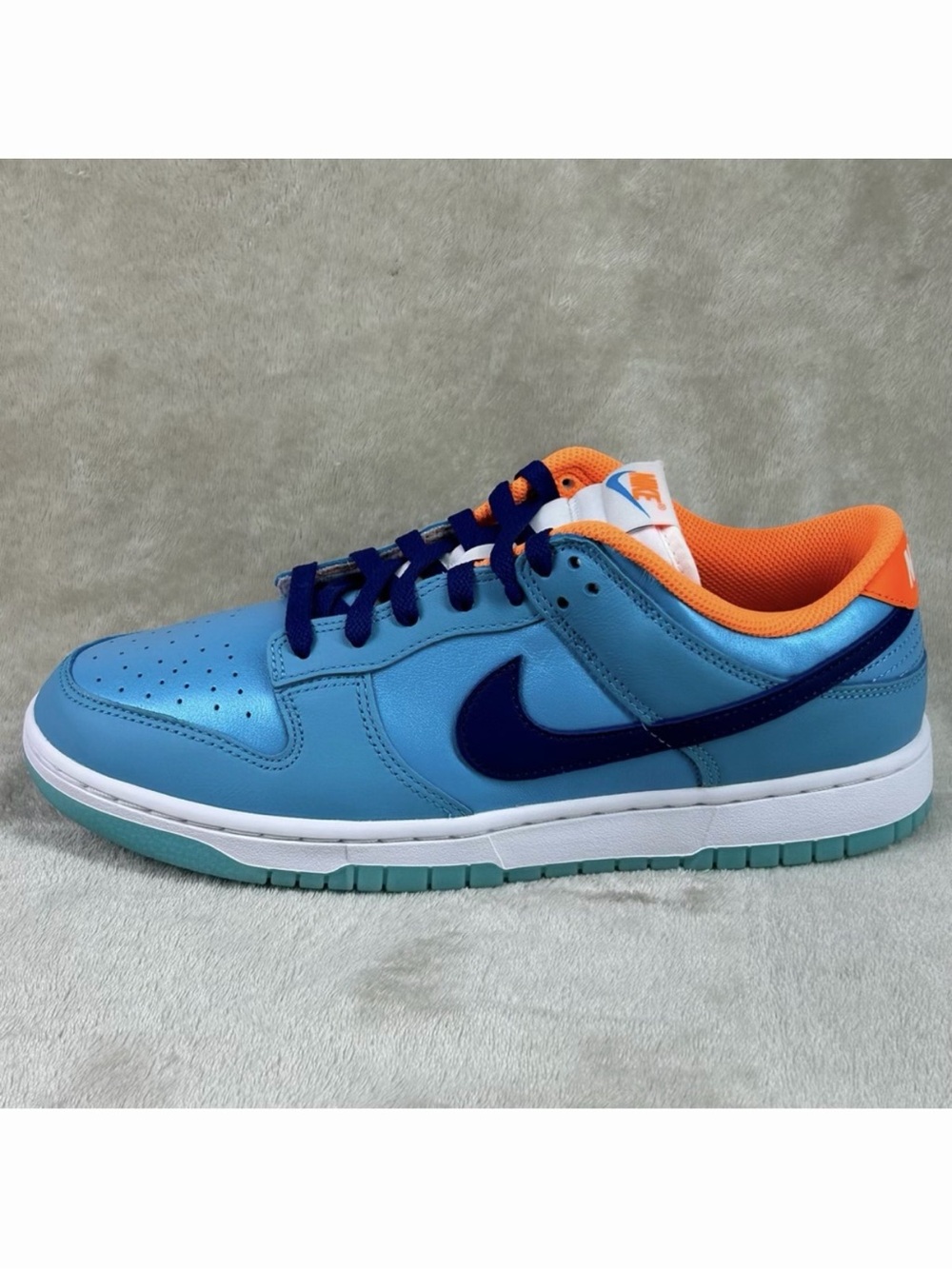 Nike Dunk Low SE Baltic Blue Total Orange Mens Size 10 NEW